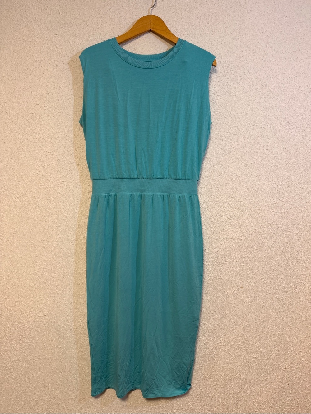 Athleta Sleeveless Teal Midi Dress - M/T